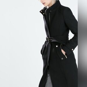 Zara Wool Black Coat